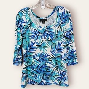 ST. John 3/4 Sleeve Blouse Size Small !